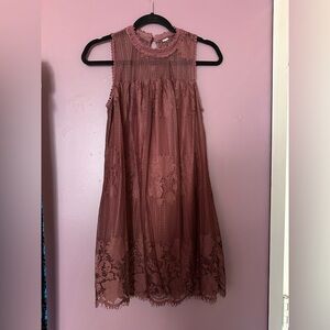 Dusty Mauve Dress Small